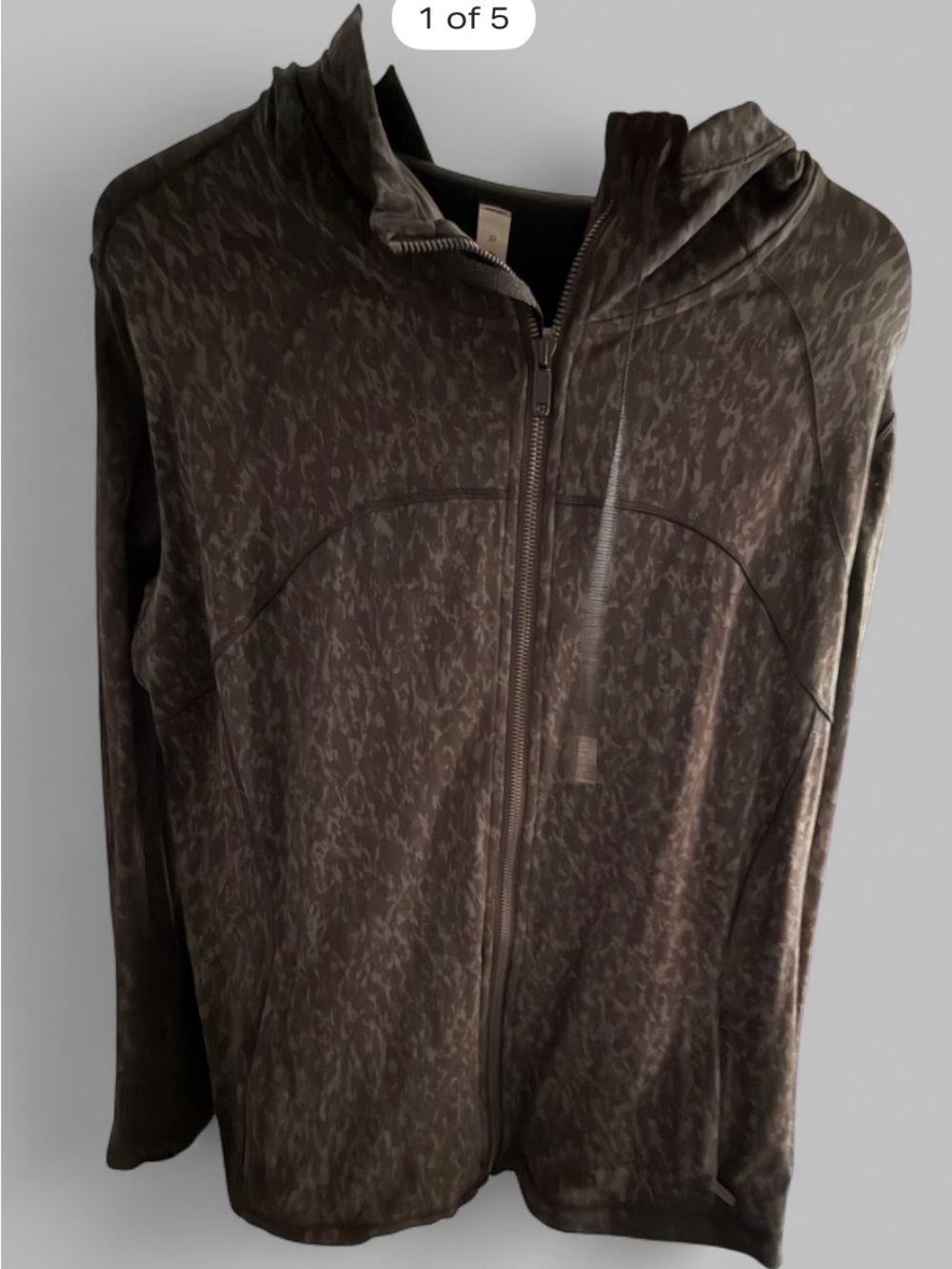 Womens Lululemon Hooded Full-Zip Jacket in Dark Olive